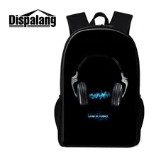 Diapalang Theme of Music Printing Backpack High School Bag for Teenage Girl’s Personality Whimsy Women’s Fashion Leisure Bags