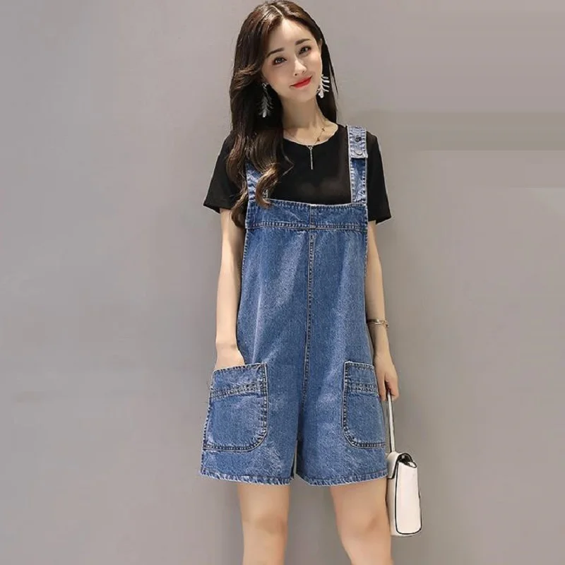 

women clothing denim fabric rompers summer overalls women playsuits suspenders shorts jeans women overalls summer rompers jeans