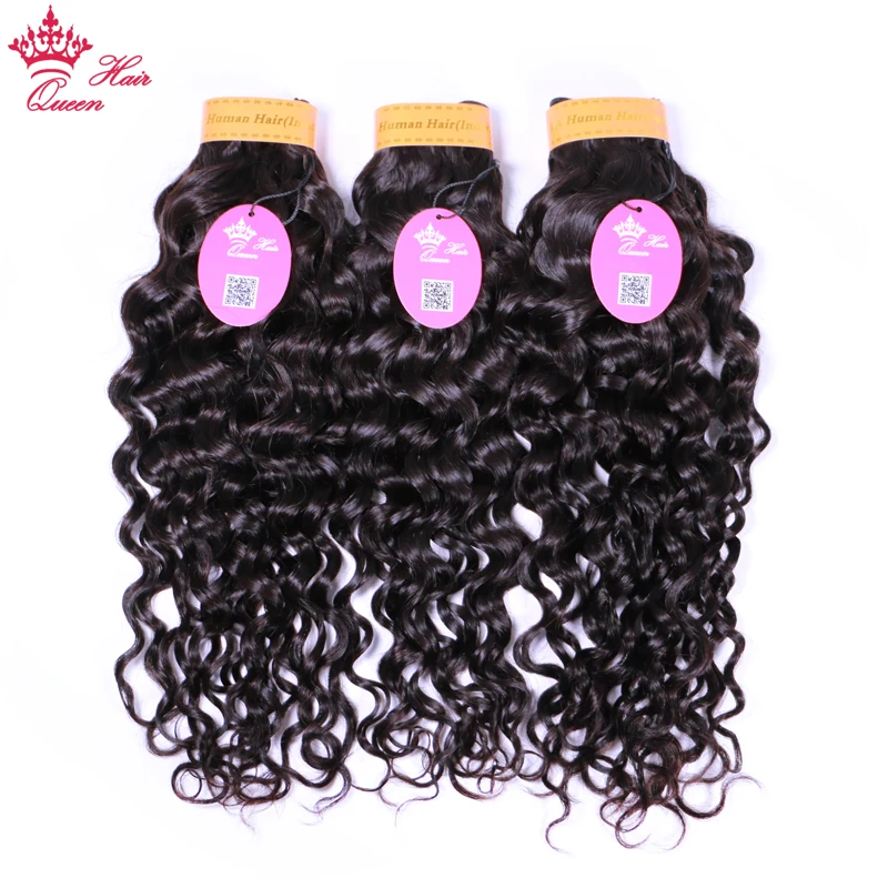 Productos para el cabello de la Reina, paquetes de pelo humano de la onda del agua, paquetes de tejido de pelo indio, 3 Paquetes de extensiones de cabello Remy envío gratis Productos para el cabello de la Reina, paquetes de pelo humano de la onda del agua, paquetes de tejido de pelo indio, 3 Paquetes de extensiones de cabello Remy envío gratis