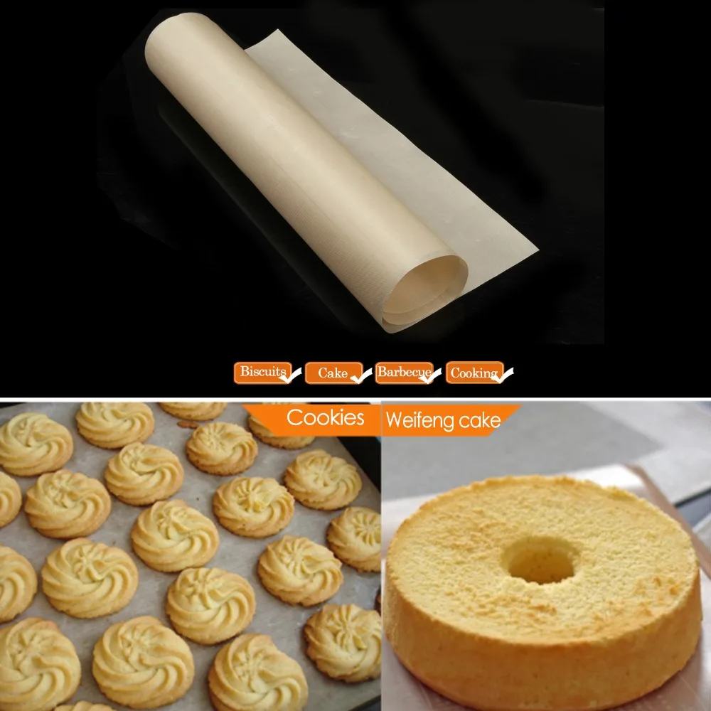 

1pcs60*40cm Baking Mat High Temperature Resistant Teflon Sheet Tarpaulin Cake Mat Oven Tool DIY Baking Tools Kitchen Accessories