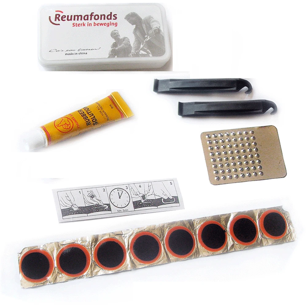 

Bike Accessories Portable Repair Tools Mountain Bike Motorbikes Tire Repair Tools Free Glue Pieces Bicycle Tire Repair Kit Sets