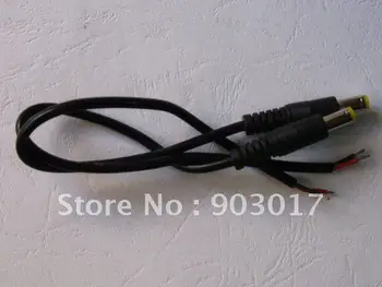 

DC Power Plug Male Connector 5.5x2.1mm With Cord Cable 25cm 60 pcs per lot