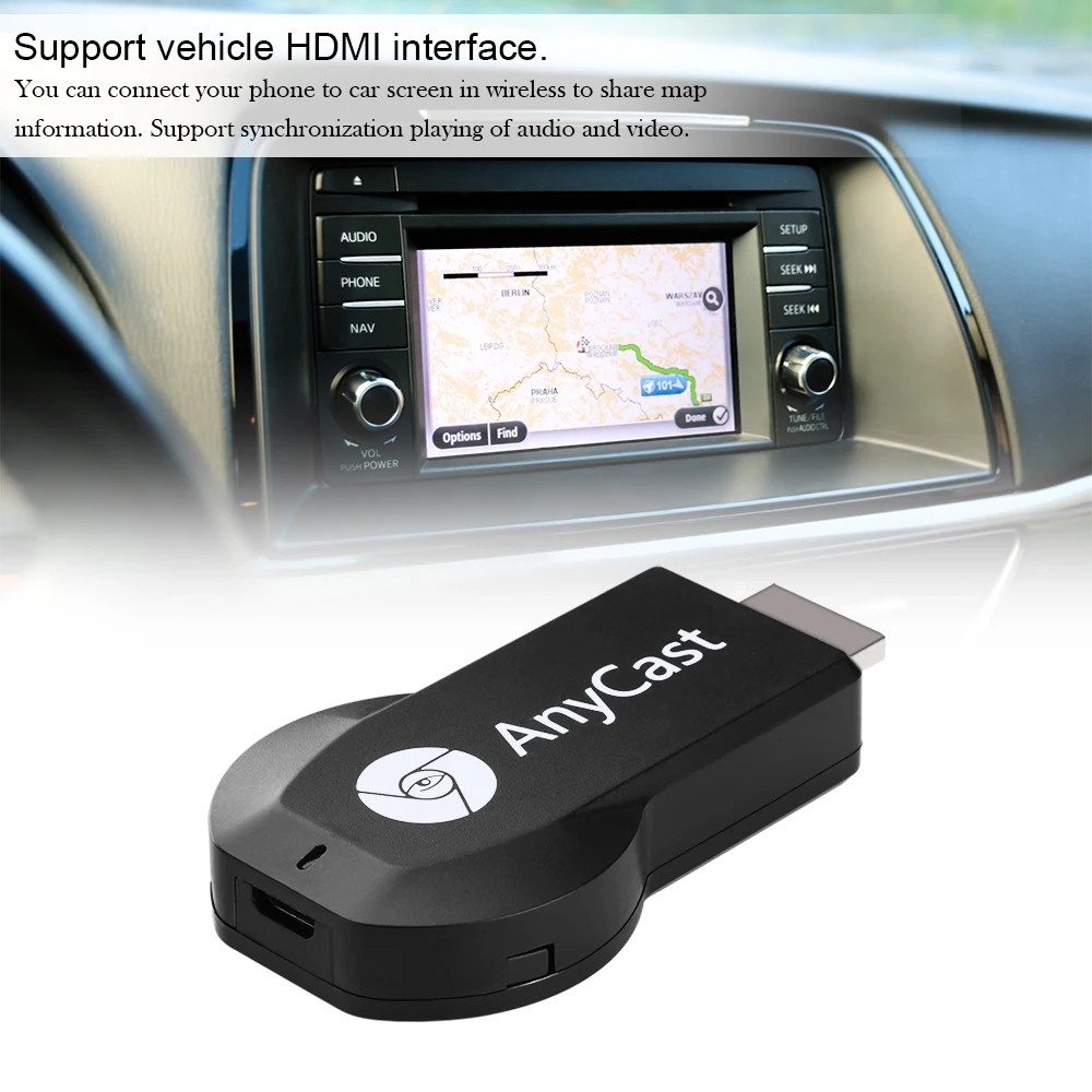 Mini TV Stick for Smart TV Anycast m4plus 1080P HD Multiple M4 Plus TV Stick Adapter Android WiFi Dongle DLNA Airplay TV Smartv