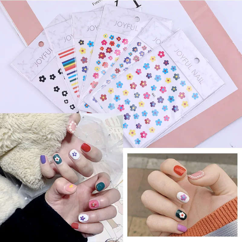 Korean Nail Sticker Explosion Nail Sticker Applique Small Fresh Color