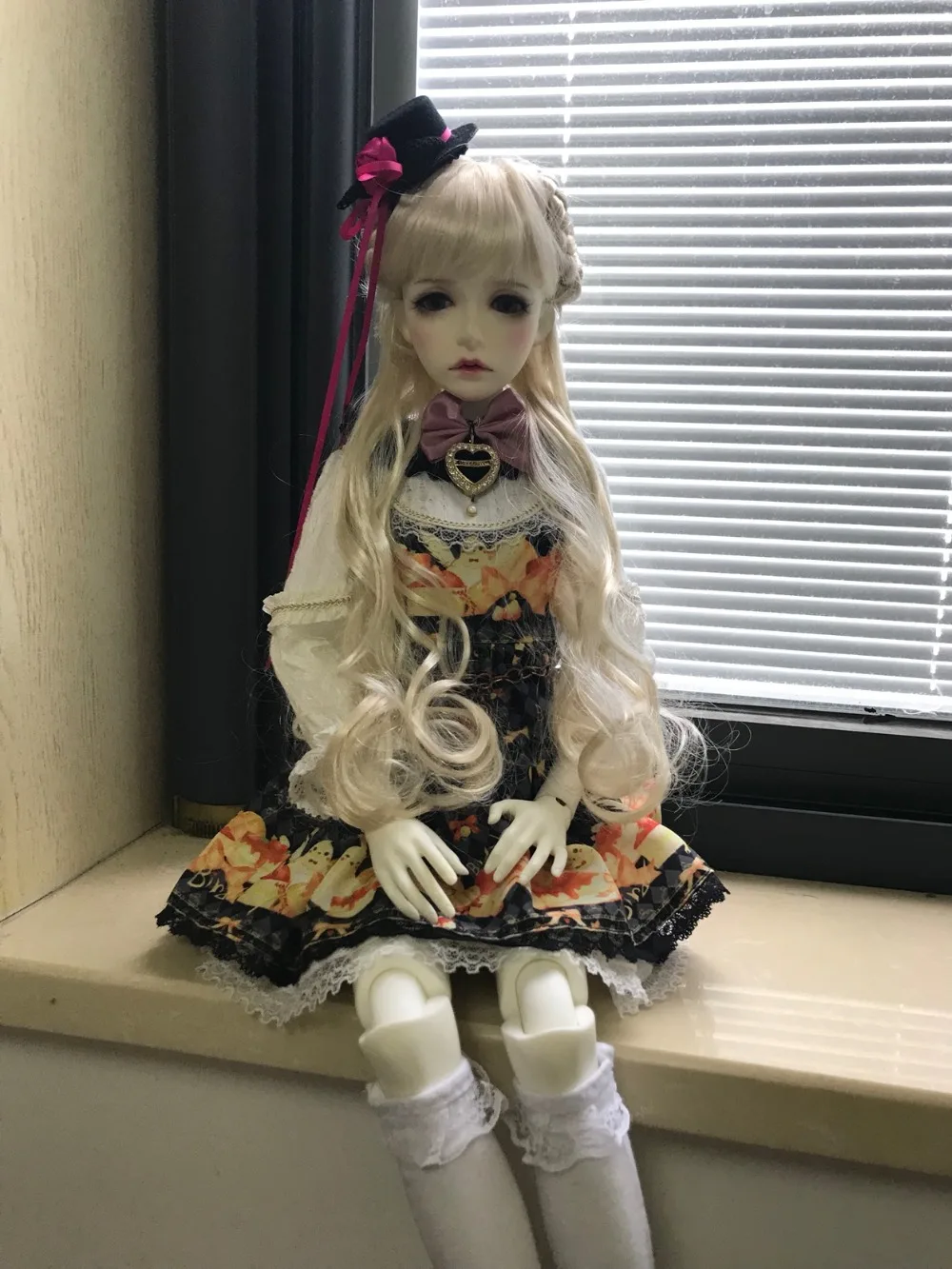 D01-P128 детская игрушка ручной работы 1/3 1/4 кукла аксессуары BJD/SD кукла парик принцессы косу roll длинные волосы золото 1 шт