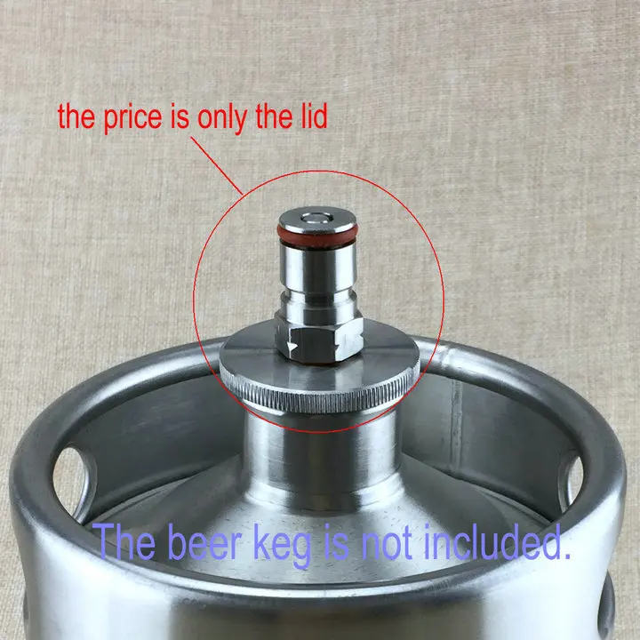 

Beer brew Carbonation Cap 5/16" Barb Ball Lock Type ,Carbonate beer soda fast Homebrew Kegging for 2/3.6/5L mini keg