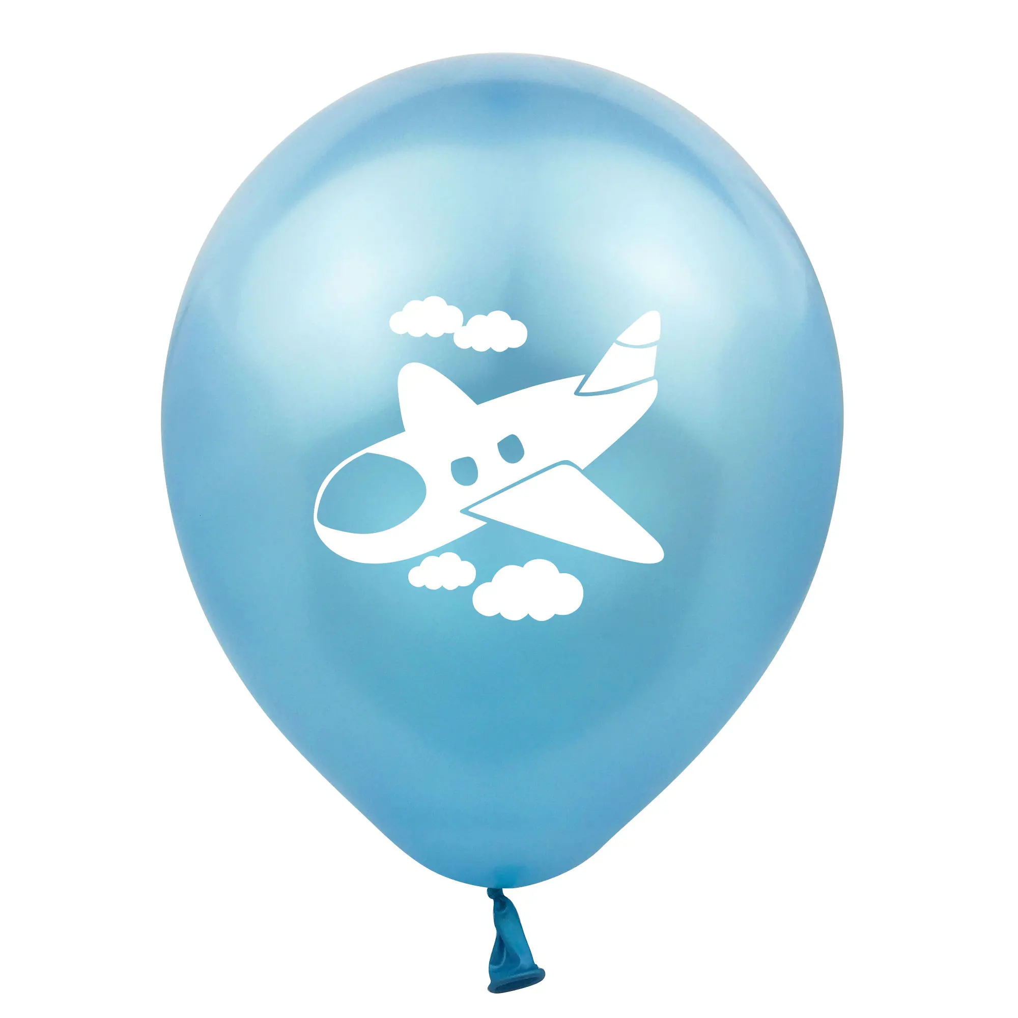 ZLJQ Frist день рождения самолет вечерние воздушные шары 10 шт. 12 дюймов латексный шар для украшения дня рождения детский воздушный шар для мальчика баллон - Цвет: light blue