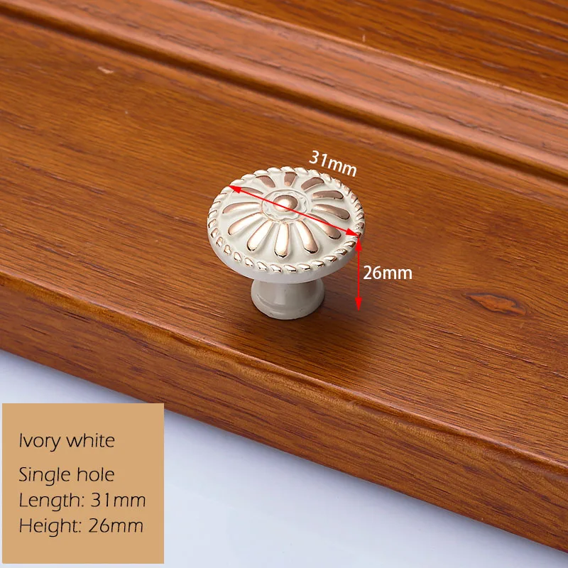 Ivory white L KAK 5 шт. Европейский цинковый сплав ручки шкафа Wadrobe дверные ручки для выдвижных ящиков кухонный шкаф ручки оборудование для обработки мебели - Цвет: Ivory white L