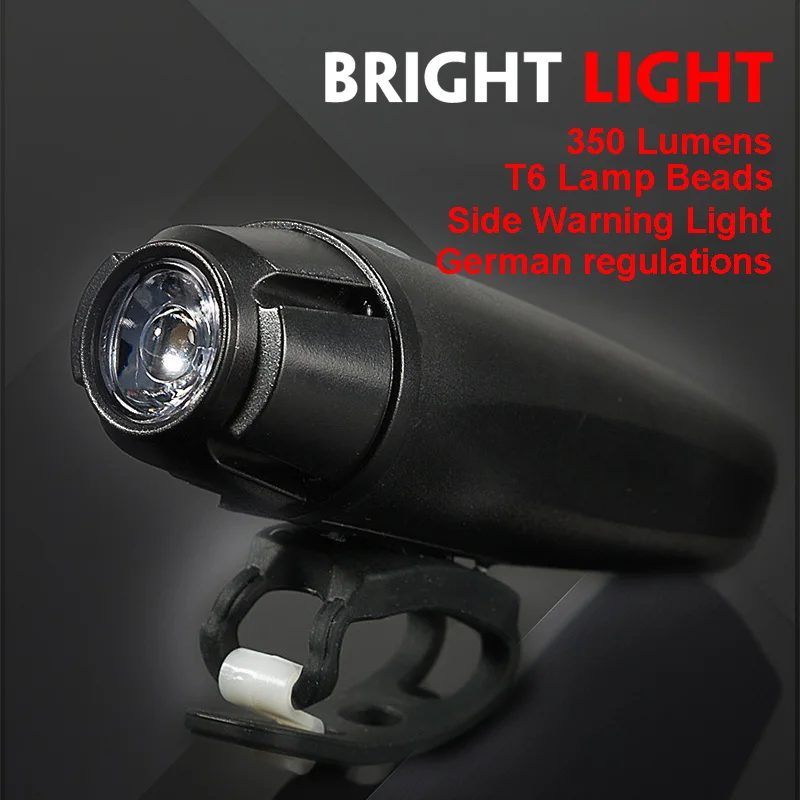 Excellent USB Bike Light Rechargeable Bicycle Front Light 350 Lumen Waterproof Lamp MTB Road Cycling Riding Headlight Handlebar LED FL2481 0