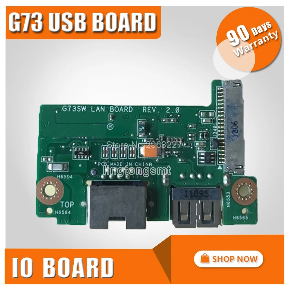 

original FOR Asus G73 G73S G73J G73SW G73JW G73JH USB Cable interface WLAN IO BOARD test good