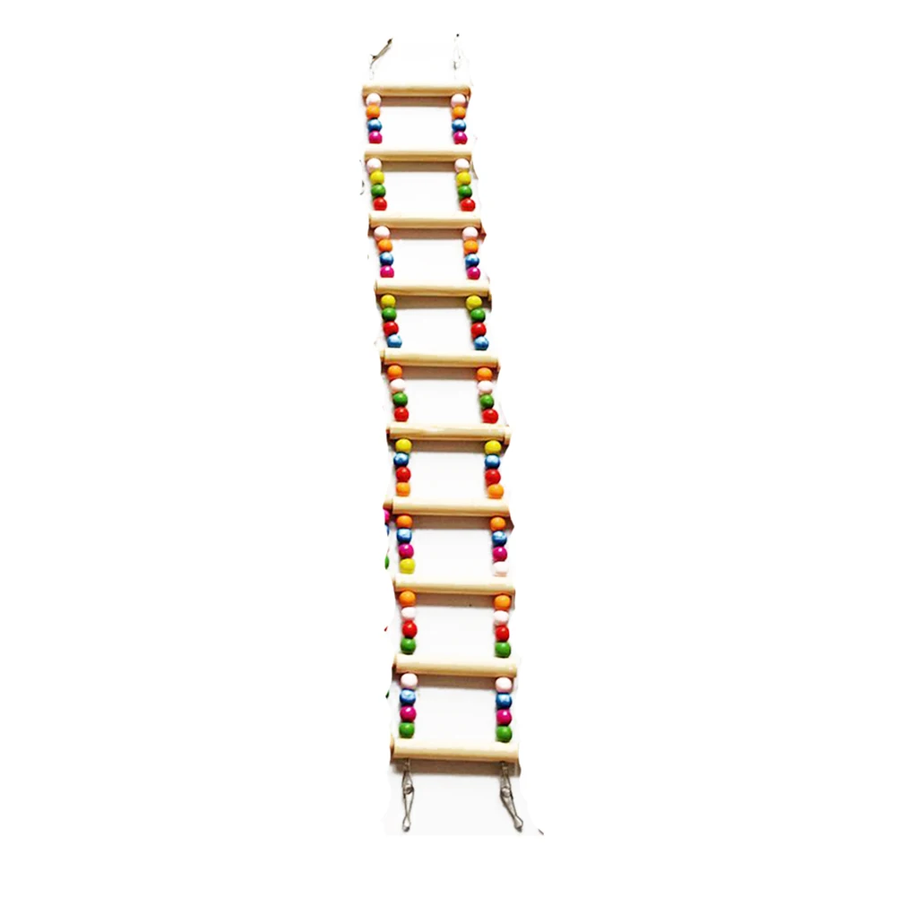 10 лестницы лестница для лазания играть попугай весело качели легкий Натуральный Деревянный снять яркий цвет птица игрушка нетоксичный
