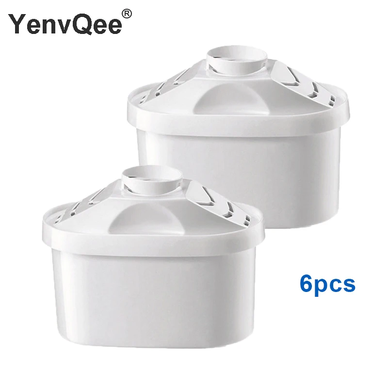 6Pcs Replacement Water Filter Jugs Cartridges Refills Newly Water Kettles Multi layer Filter