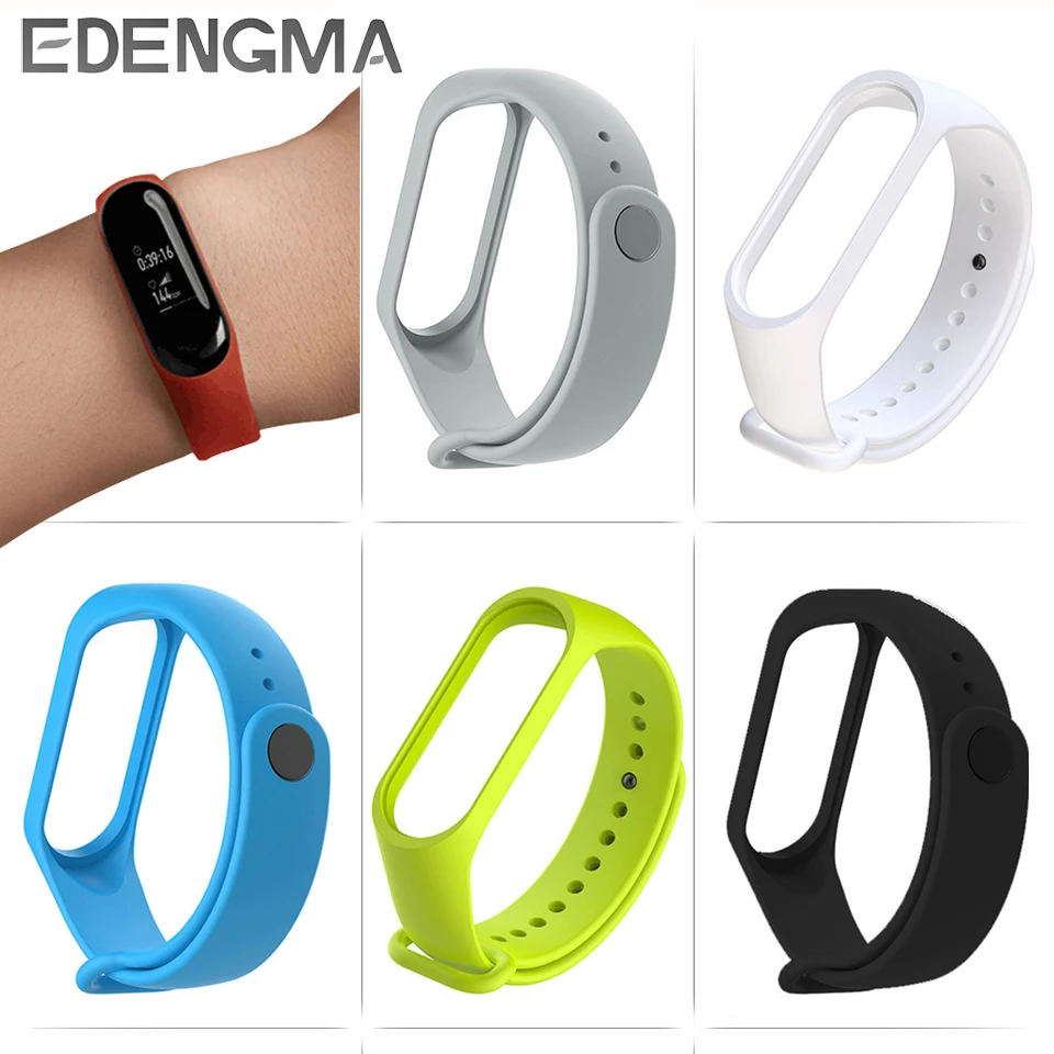 EDENGMA ремешок/браслет/Чехлы для xiaomi mi band 3 защитный ремень пленка/защита экрана max