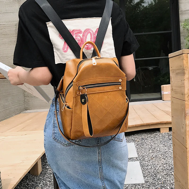 Модный женский рюкзак высокого качества из искусственной кожи рюкзаки для