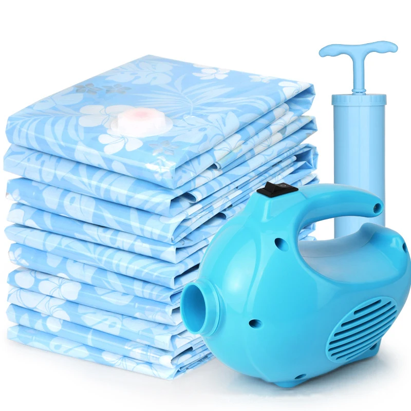 

Thickened Vacuum Storage Bag Vacuum Compressed Bag with Hand Pump Clothes Home Organizer Quilt Storage Bag Divided Container
