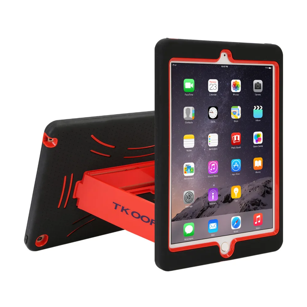 For iPad air 2 Heavy Duty Shockproof Case For iPad Air 2 Rugged Hard