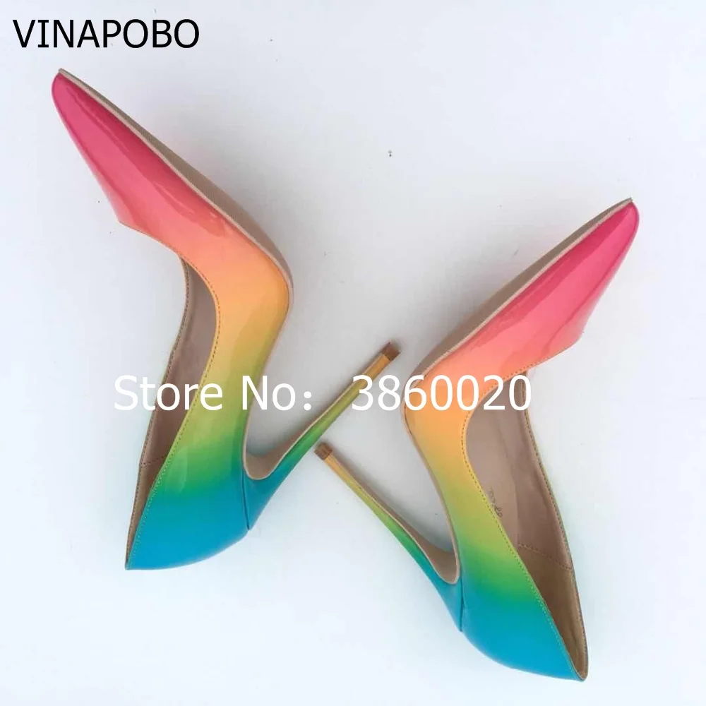 1Keshangjia-Fashion-Sexty-Stiletto-Pumps-2018-Rainbow-Shallow-Designer-Zapatos-Mujer-8cm-12cm-High-Heels