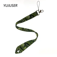 YUJUSER 1 шт. Камуфляжный узор шейный ремешок шнурок для сотового телефона USB ID бейдж держатель ремешок камуфляж брелок ремешки