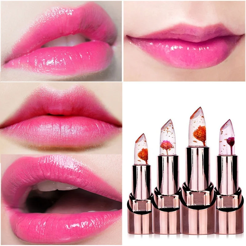 

Flower Lipstick Color Changing Labiales Matte Maquiagem Lip Balm Make Up Rouge A Levre Matte Long Lasting Moisture Free Shipping