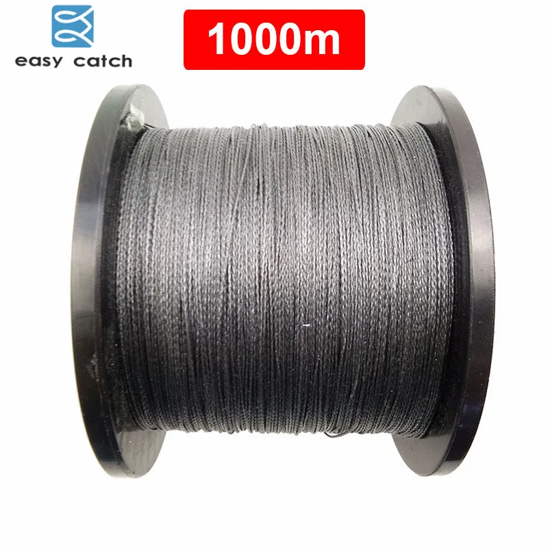 Easy Catch 1000m 1100 Yards 100 PE Braided Fishing Line Grey Braid