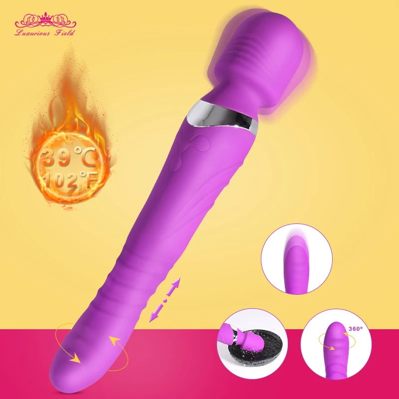 Вращающийся вибратор точки G для женщин AV Волшебная палочка массажер