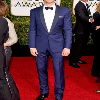 

2017 Men's Royal Blue Suits With Pants Formal Dress terno Mens Stage Wear Clothing Men Slim Fit Wedding Suit costume homme