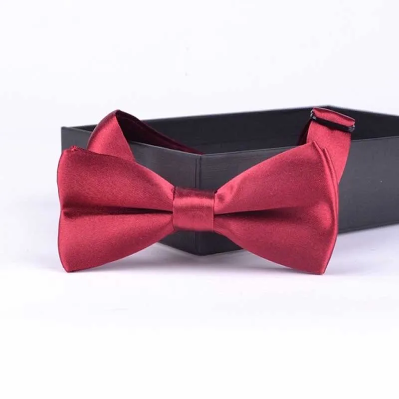 Галстук-бабочка для мальчиков, высокое качество, галстук-бабочка, галстук, Homme Noeud Papillon Corbatas Hombre Pajarita, подарок для мужчин, рождественский подарок - Цвет: Kid Burgundy