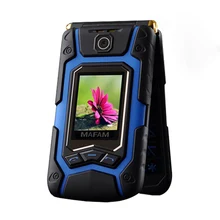 Mafam X9 Dual Big Display Rover Touch Screen Dual Sim Quick Fast Dial Big Russian Key Plastic Flip Senior Mobile Phone P008 X10