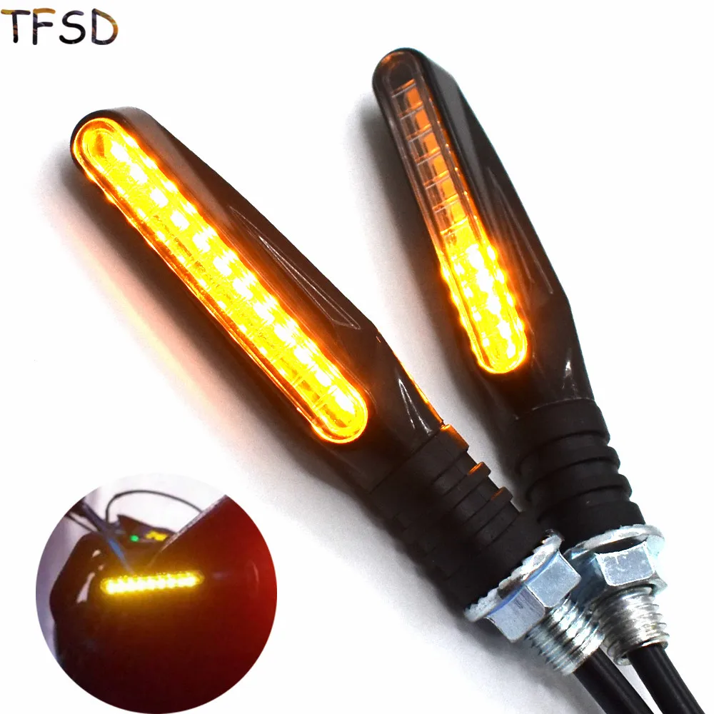 

12 LED Motorbike bicycle Turn Signal Light Indicator Amber Lamp Bulb Tail Flasher Flowing Water Blinker Bendable for BMW F800S