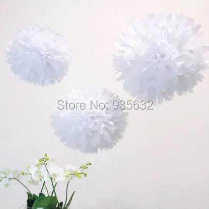 サイバーボッツ 300 ピース ロット紙ポンポン結婚式の装飾 12 ホワイトティッシュペーパーポンポン Poms ティッシュペーパーフラワーボール 結婚式ポンポン Pom Pom Pompom Weddingball Ball セールの通販 Signature Johaness Com