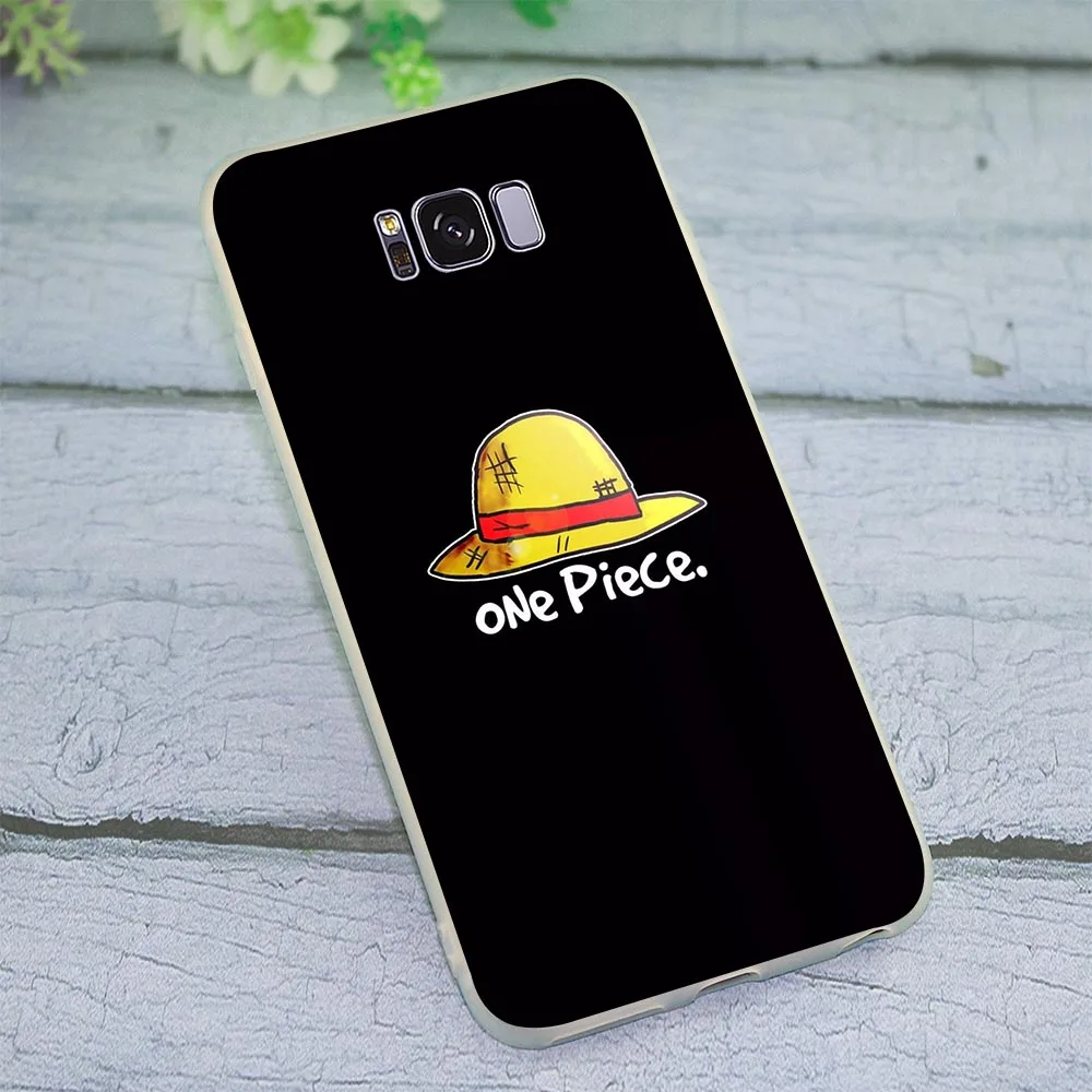 Soft TPU Cute One Piece Luffy Case for Samsung M10 Cover Galaxy S7 Edge M20 M30 Note 8 9 S8 S9 Covers S10 Plus S10e Silicone | Мобильные