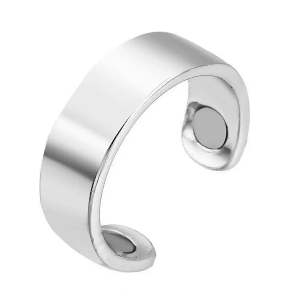 

Explosion Models Creative Ring Magnetic Health Ring Rose Gold Magnet Open Ring Gold Silver Magnetic Health Ring Weight Loss