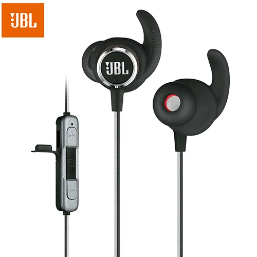 JBL Reflect Mini 2 беспроводные Bluetooth спортивные наушники, стерео наушники с микрофоном, скорость зарядки, потенные наушники - Цвет: Black