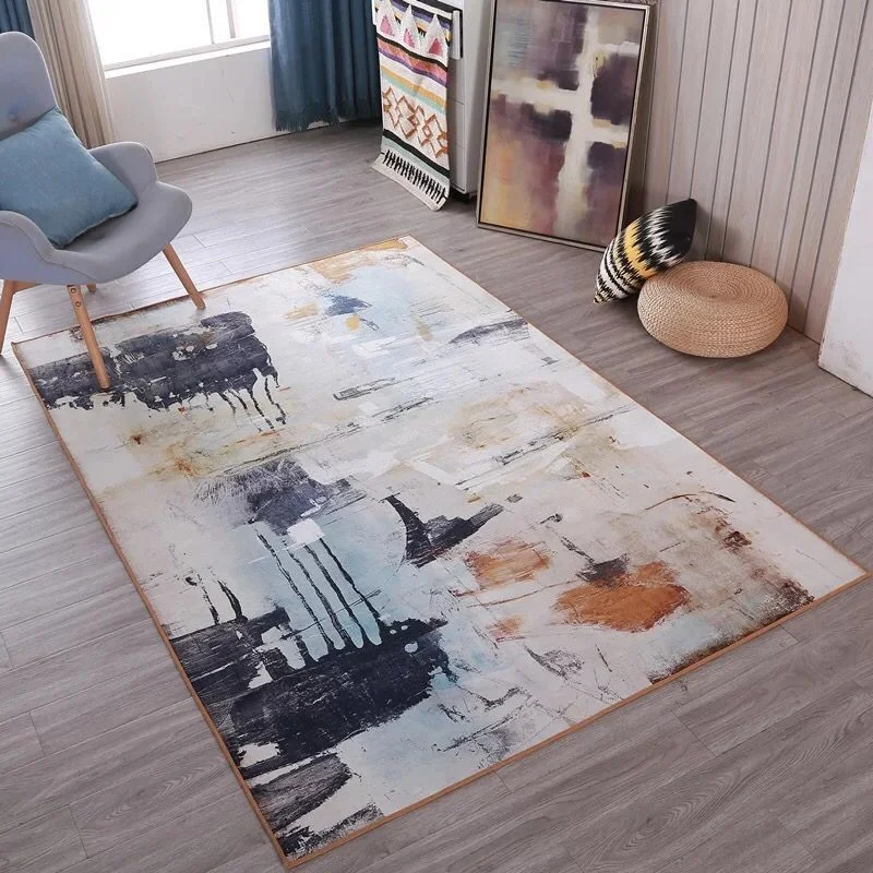 

Modern Fashion Super Soft Velvet Thicken Carpet Pad Bedside Blanket Doormat Outdoor Prayer Parlor Home Floor Mat Anti-slip Rugs