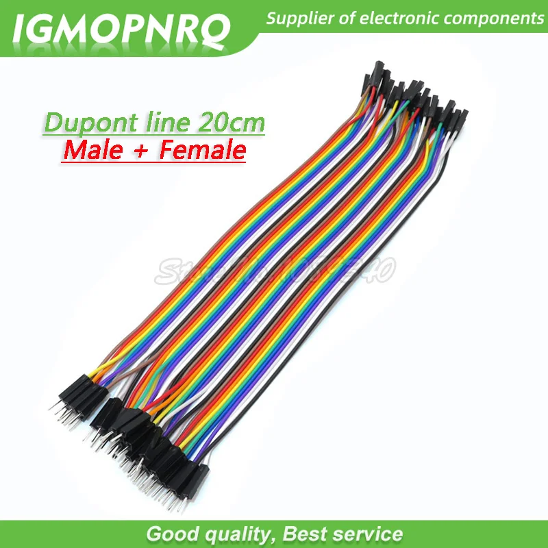 Кабель Dupont перемычка для Arduino DIY KIT 40 / 120 шт. контактов 20 см штекер гнездо