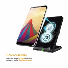 Qi Wireless Charger Adapter Quick Charge Dock Stand For iPhone 8 10 X For Samsung S6 S7 S8 Plus Note8 5 Fast Charging