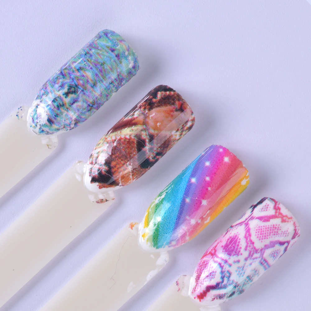 Nail Foils Nail Art Tranfer Stickers Decals Laser Nail Decorations (3)