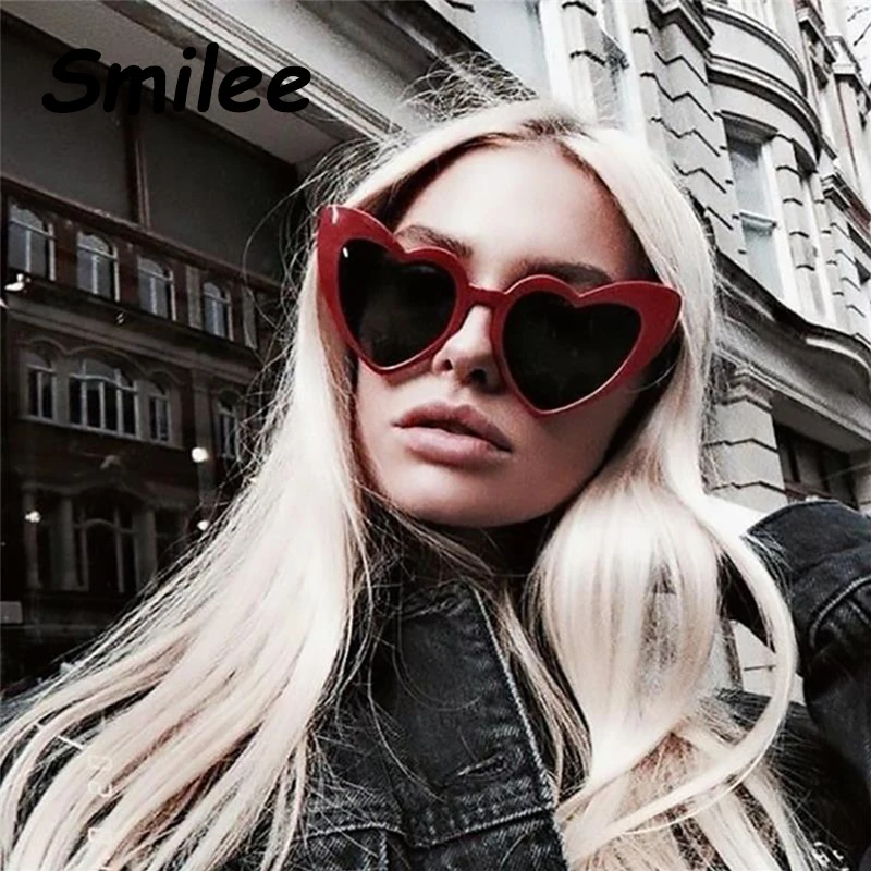 

Retro Glasses Sexy Red Heart Sunglasses Designer Brand Luxury Cat Eye Shades For Women Vintage Sunglasses Lunettes Soleil Femme