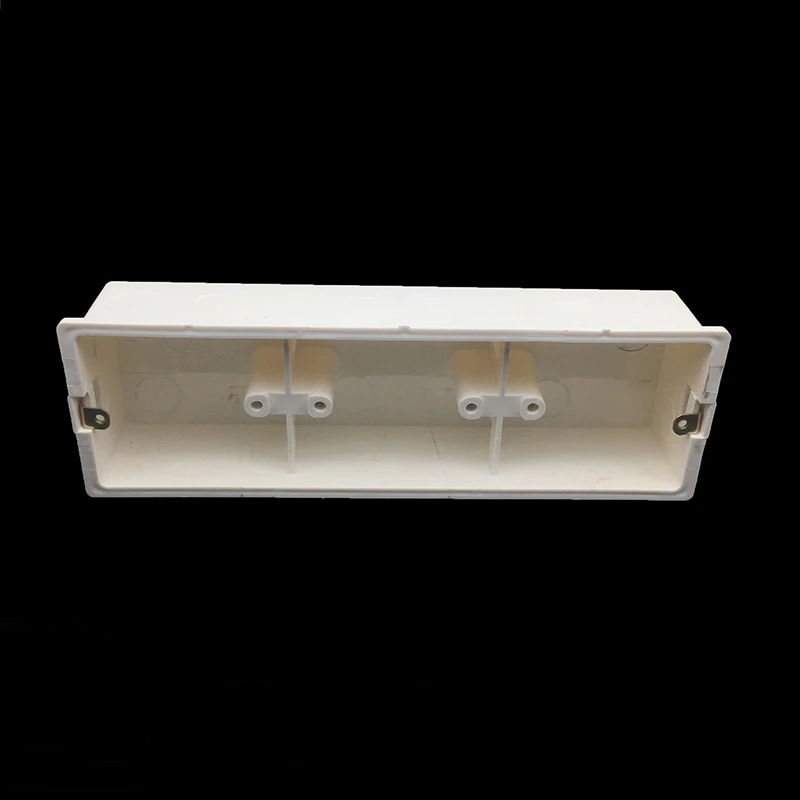 

Type 86 PVC Flame Retardant Junction Dark Box Universal Switch Socket Bottom Wall Mount Switch Box 3-Gang