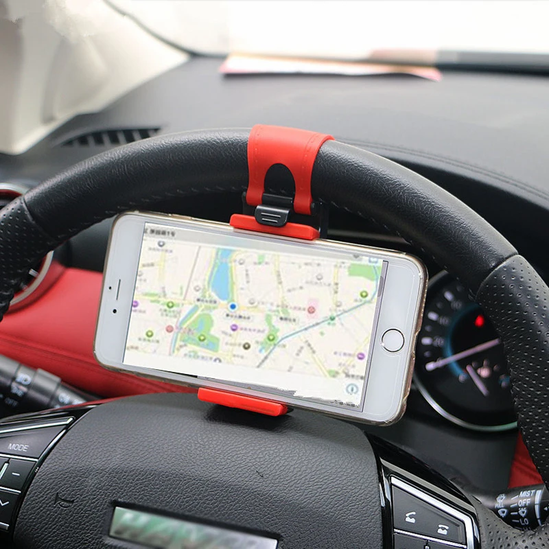 

Car Steering Wheel Clip Mount Holder Mobile Phone GPS For HYUNDAI IX35 Solaris Opel Mokka kia sportage Audi a4 b8