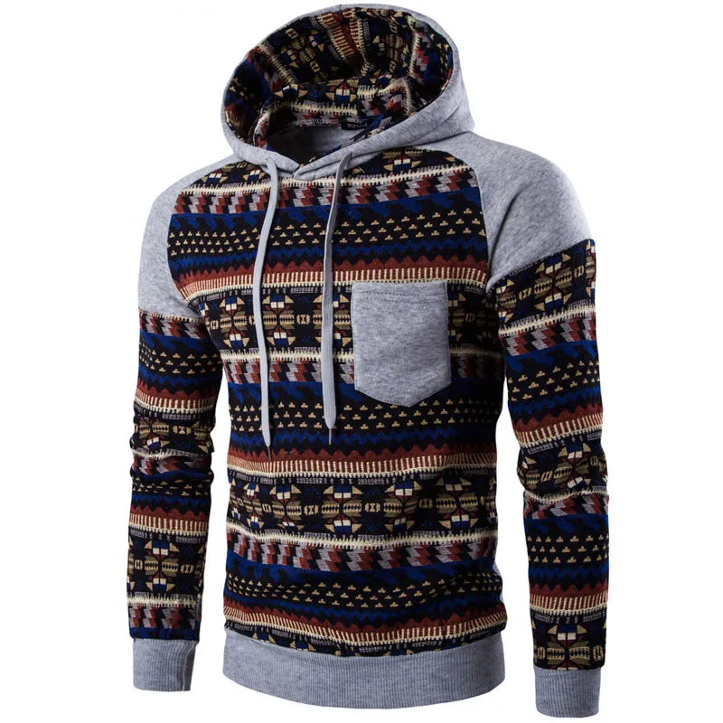 2017 New Fashion Autumn Men Hoodie Contrast Color Male Hoodies Casual ...