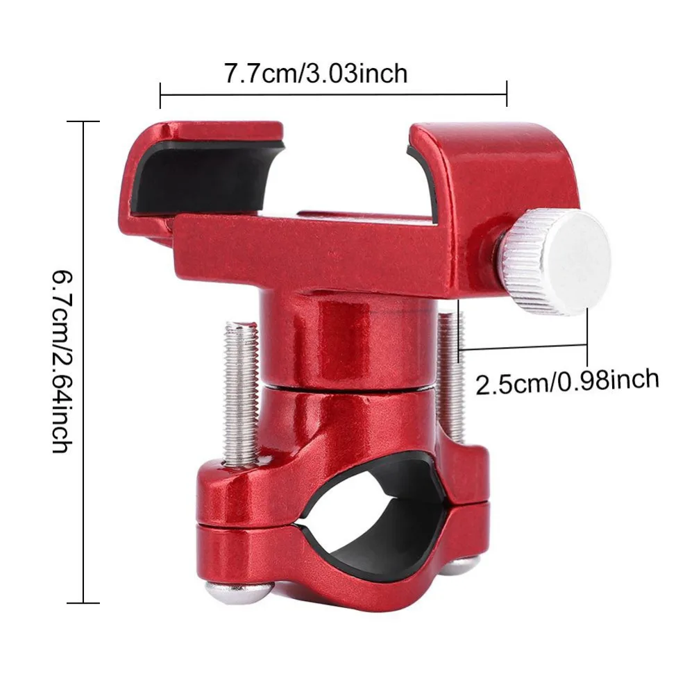 Водонепроницаемый держатель для телефона из алюминиевого сплава, вращающийся на 360 градусов, легкий держатель для телефона на руль велосипеда