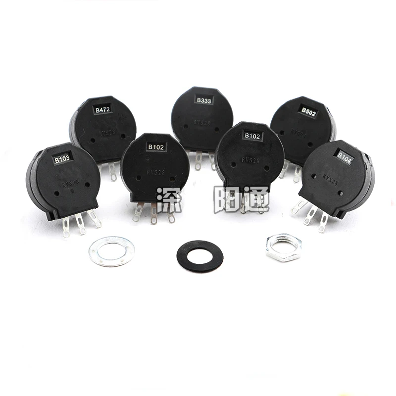 Welding machine parts carbon film potentiometer single double B102/103/104/333/472 knob current