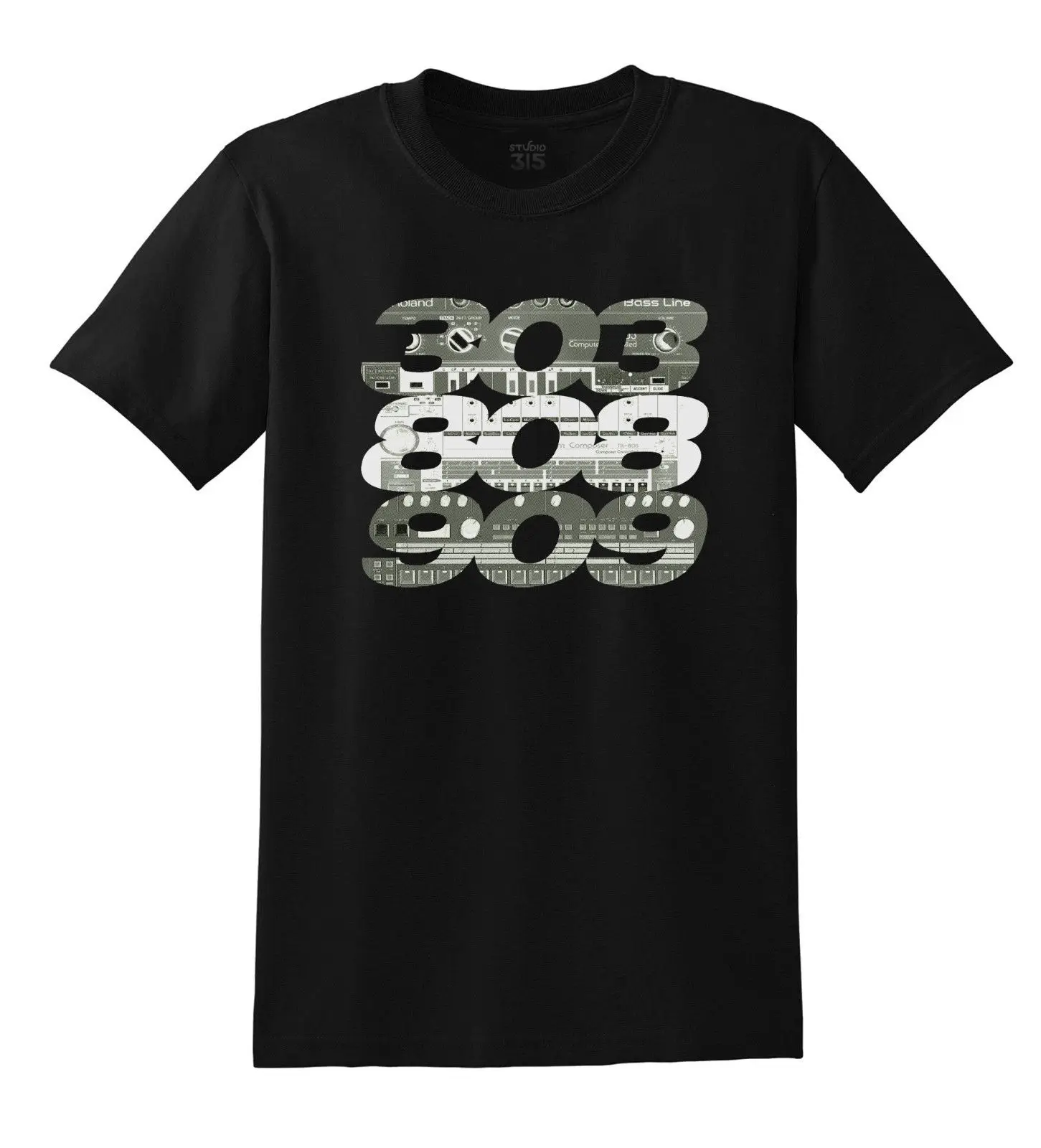 

Acid 303 808 909 T-Shirt - Roland Synth Trax 88 Old School House 90s Techno Shirt Cotton Hight Quality Man T Shirt
