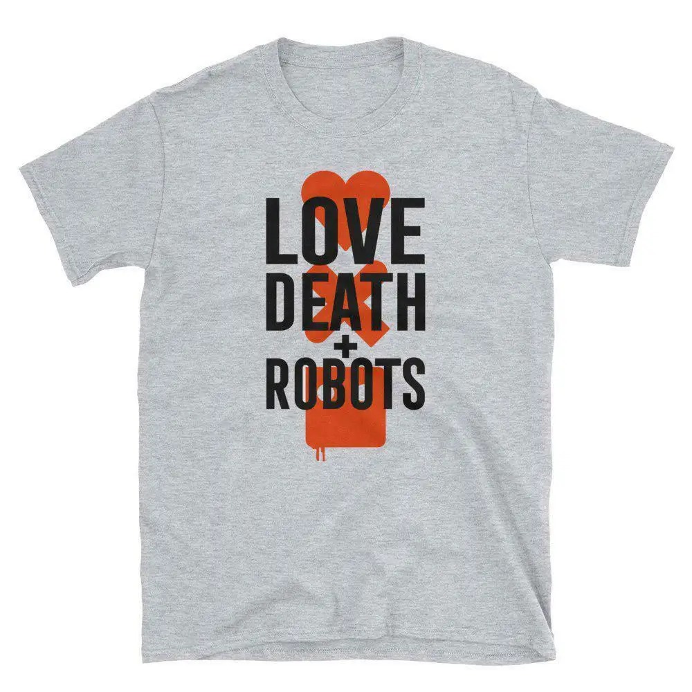 Футболка унисекс с принтом «Love Death And Robots Netflix», модная повседневная футболка с круглым вырезом и принтом высокого качества