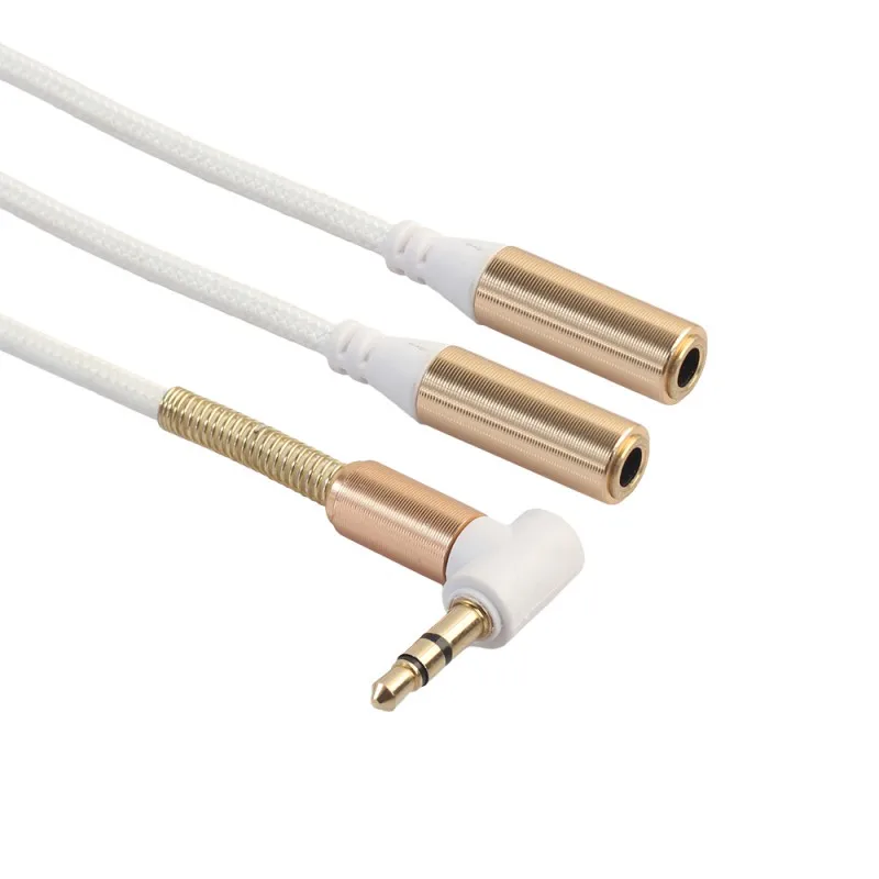 3.5mm Audio Stereo Y Splitter Cable 3.5mm Male to 2 Port 3.5mm Female for Earphone Headset Splitter Adapter for Smart Phone 3.5mm Audio Stereo Y Splitter Cable 3.5mm Male to 2 Port 3.5mm Female for Earphone Headset Splitter Adapter for Smart Phone