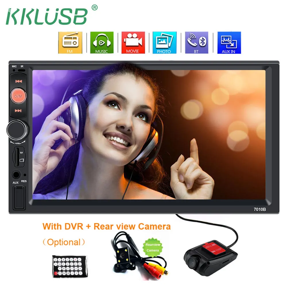 Car Radio 2Din 7" Car Multimedia Player Universal Bluetooth Touch