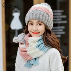 Syi Qarce 2 Unids Invierno Cálido Gorro de Punto con Bufanda Lindo de Punto Dulce Conjunto Grueso para Estudiante de Niña Mujer Bufanda Conjunto Nt168-71 Syi Qarce 2 Unids Invierno Cálido Gorro de Punto con Bufanda Lindo de Punto Dulce Conjunto Grueso para Estudiante de Niña Mujer Bufanda Conjunto Nt168-71