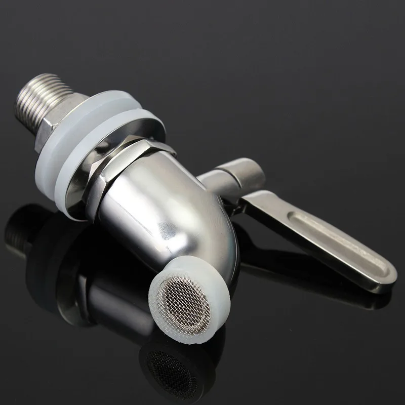 1.6cm 304 stainless steell Faucet Tap for Home Brew Barrel Beverage Wine Beer Kegs
