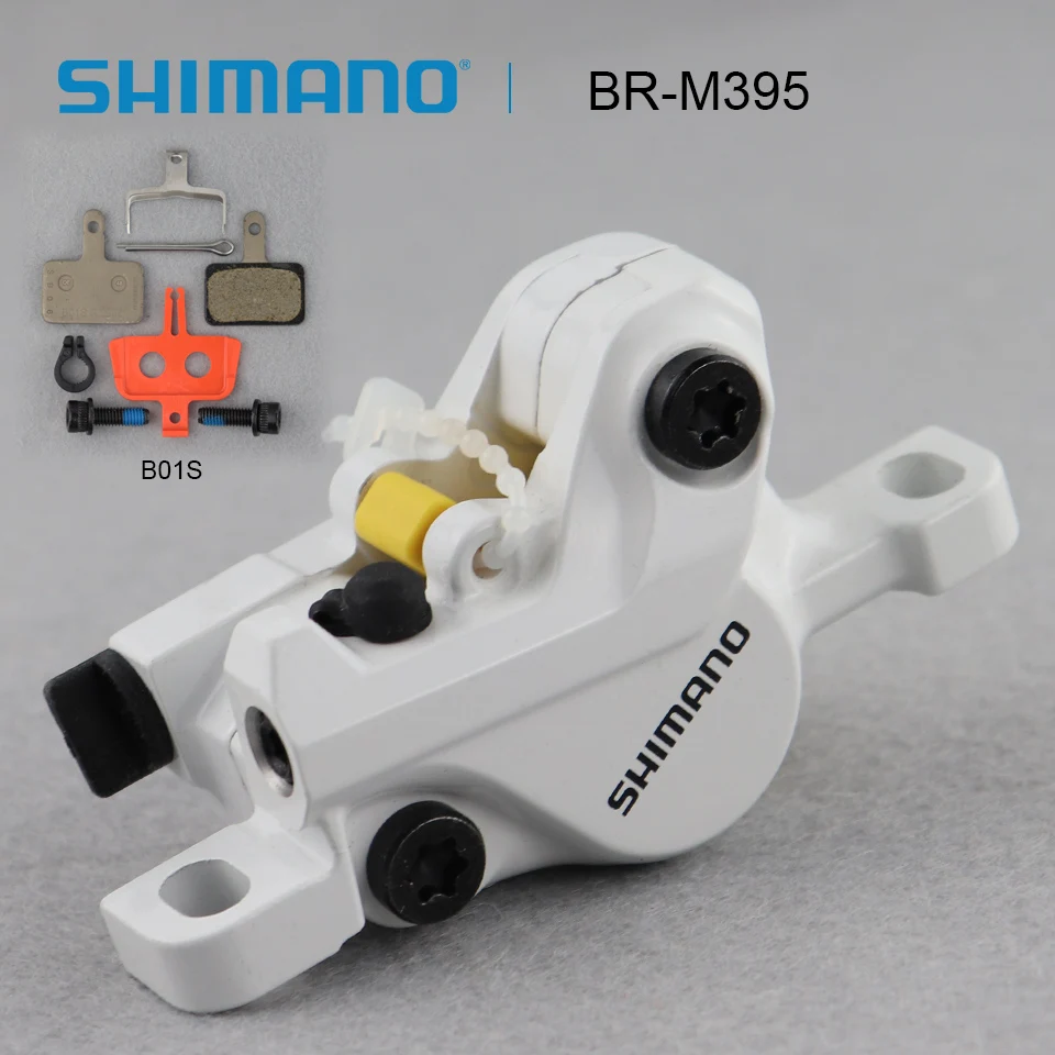 SHIMANO BR M395 гидравлический дисковый тормозной суппорт с B01S тормозные колодки SHIMANO Аутентичные лицензированные аксессуары для горного велосипеда